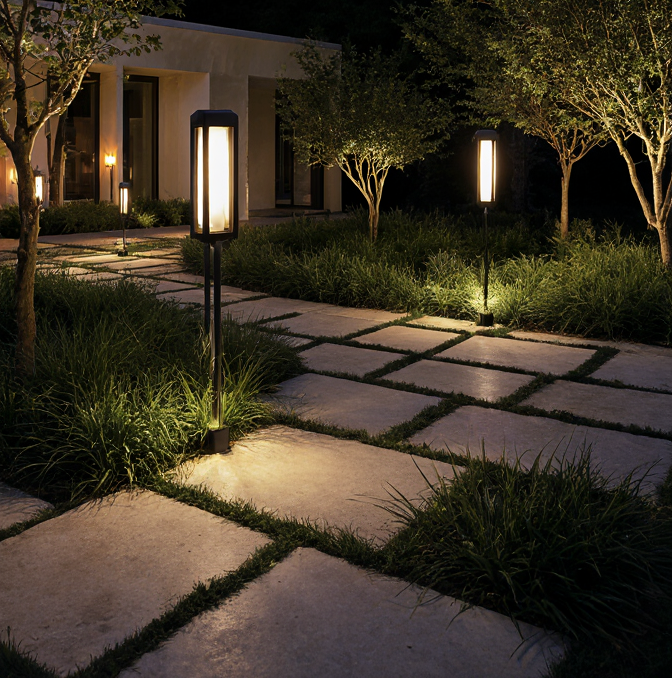 طراحی و اجرای نورپردازی مدرن-قطراب