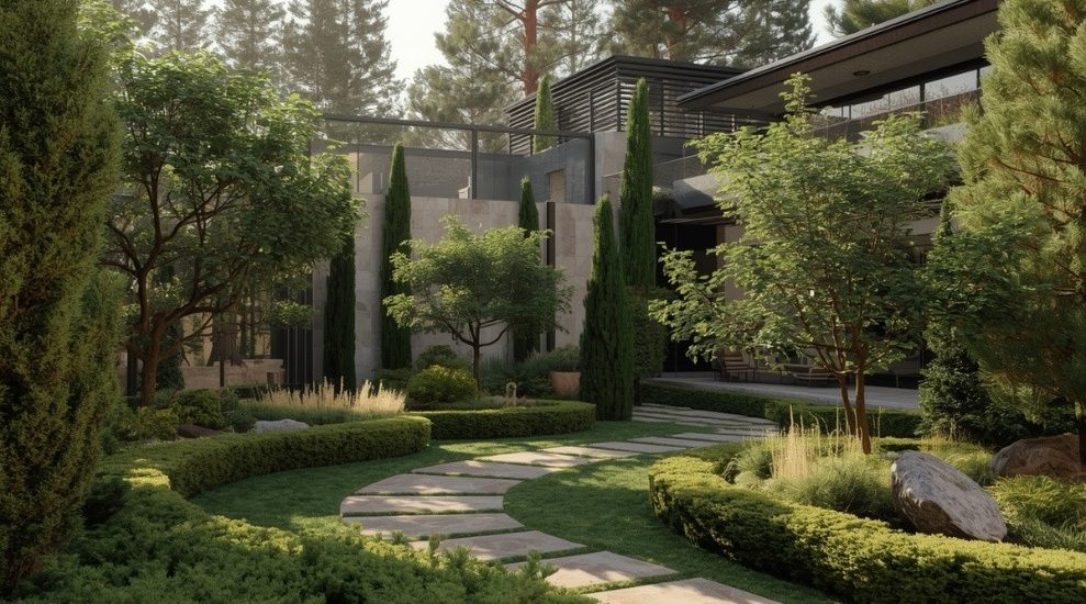 راهنمای انتخاب گیاهان همیشه‌سبز برای ویلا و باغ در اقلیم‌های مختلف ایران-قطراب