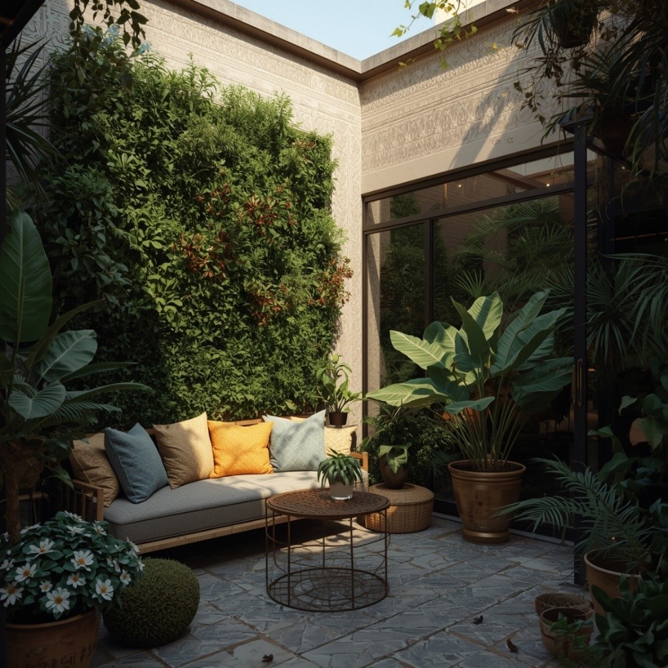 ۱۰ ایده خاص برای طراحی فضای سبز حیاط کوچک-قطراب