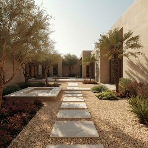 اهمیت طراحی فضای سبز و انتخاب المان‌ها و گیاهان متناسب با اقلیم-قطراب