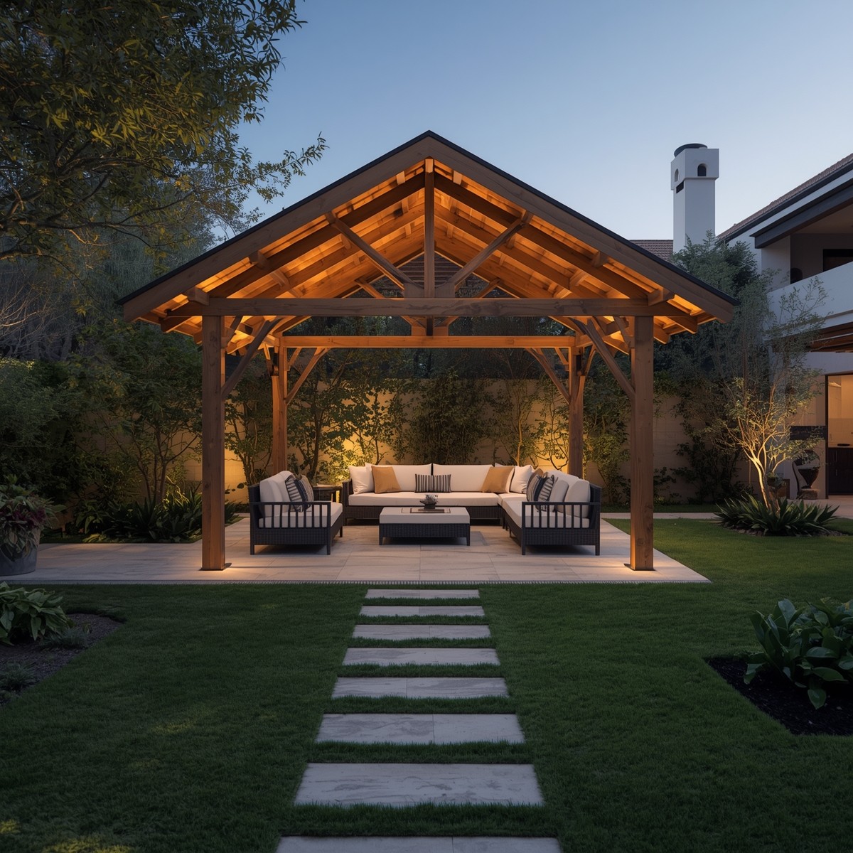 سازه‌های سبک چوبی و فلزی برای ساخت آلاچیق و پرگولا-قطراب