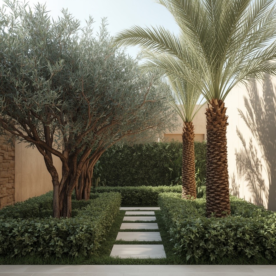 راهنمای انتخاب گیاهان همیشه‌سبز برای ویلا و باغ در اقلیم‌های مختلف ایران-قطراب