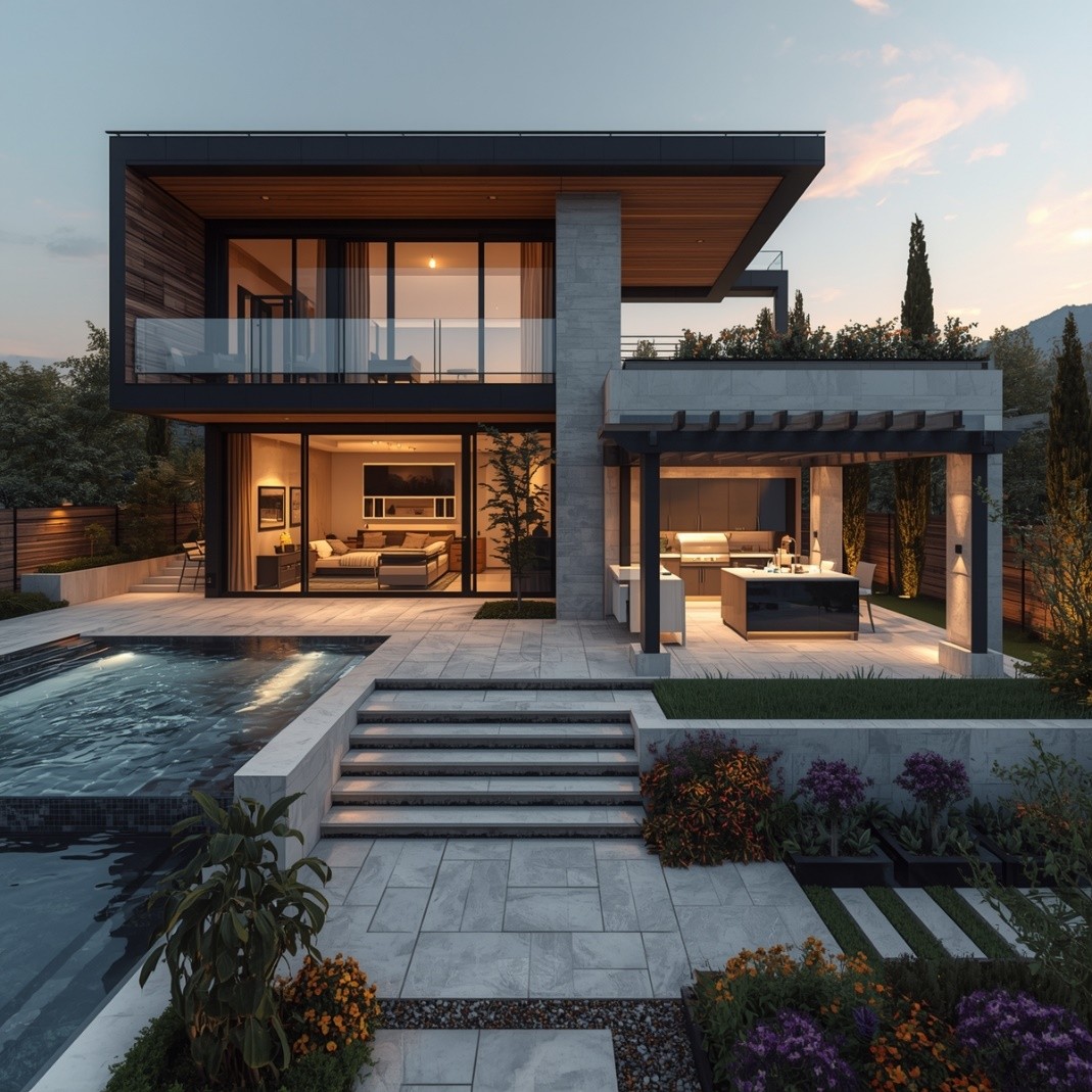 طراحی انواع ویلا در ایران و اهمیت فضای سبز متناسب با اقلیم‌های مختلف-قطراب